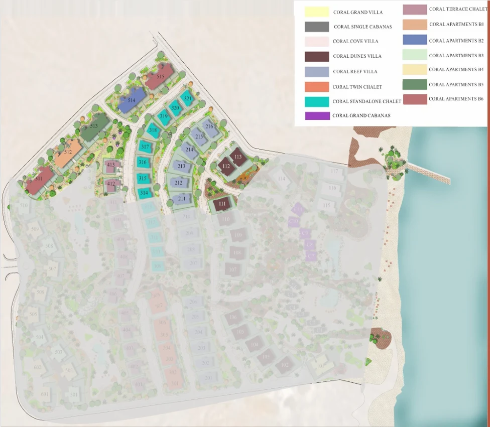 Coral Coves Somabay master plan