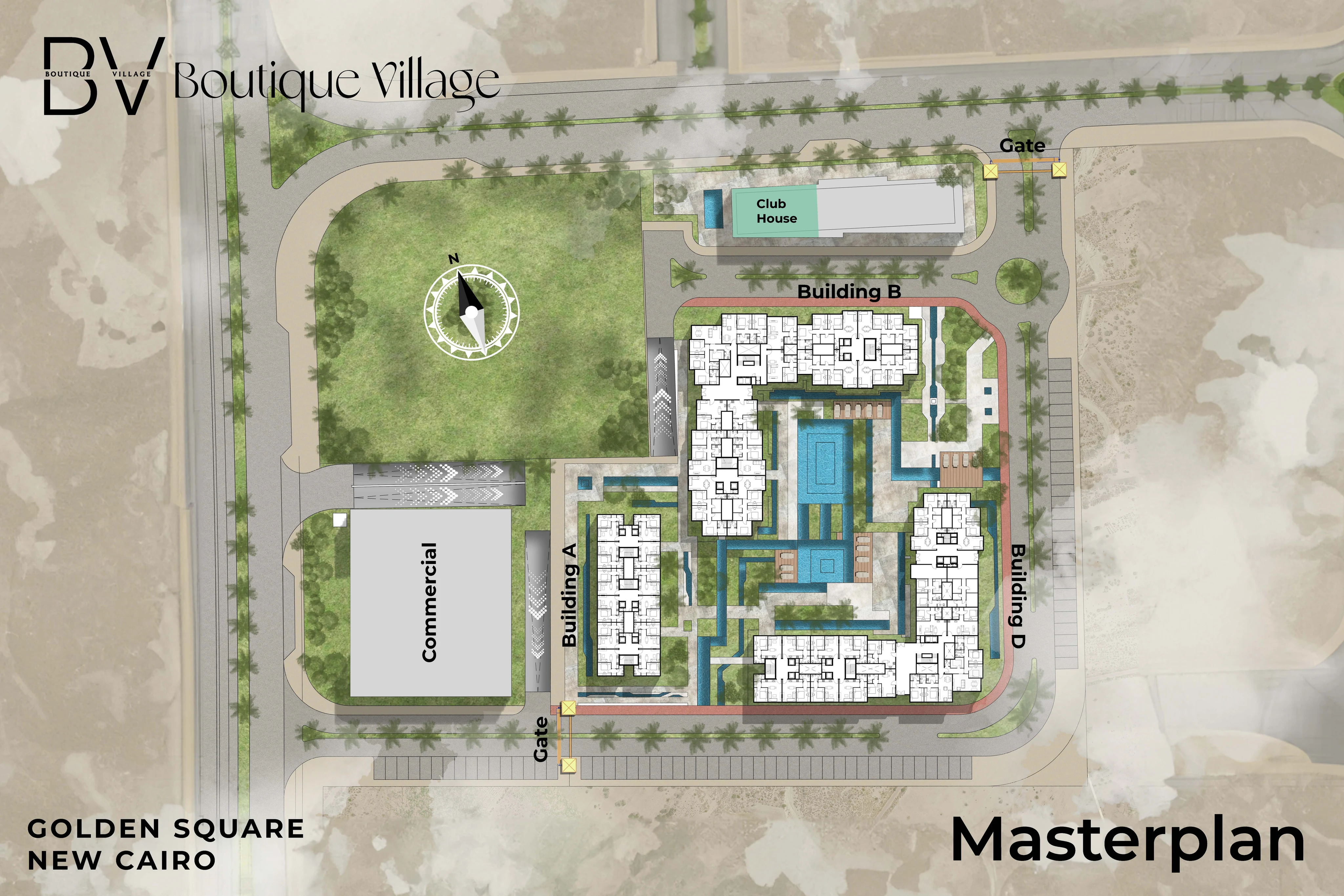 Boutique Village New Cairo master plan