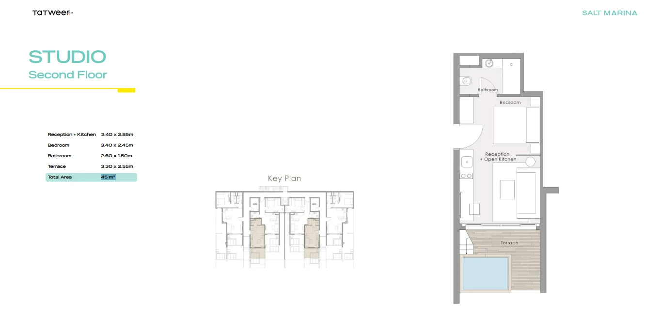 Chalets for sale in Salt Marina North Coast-Sahel — Studio