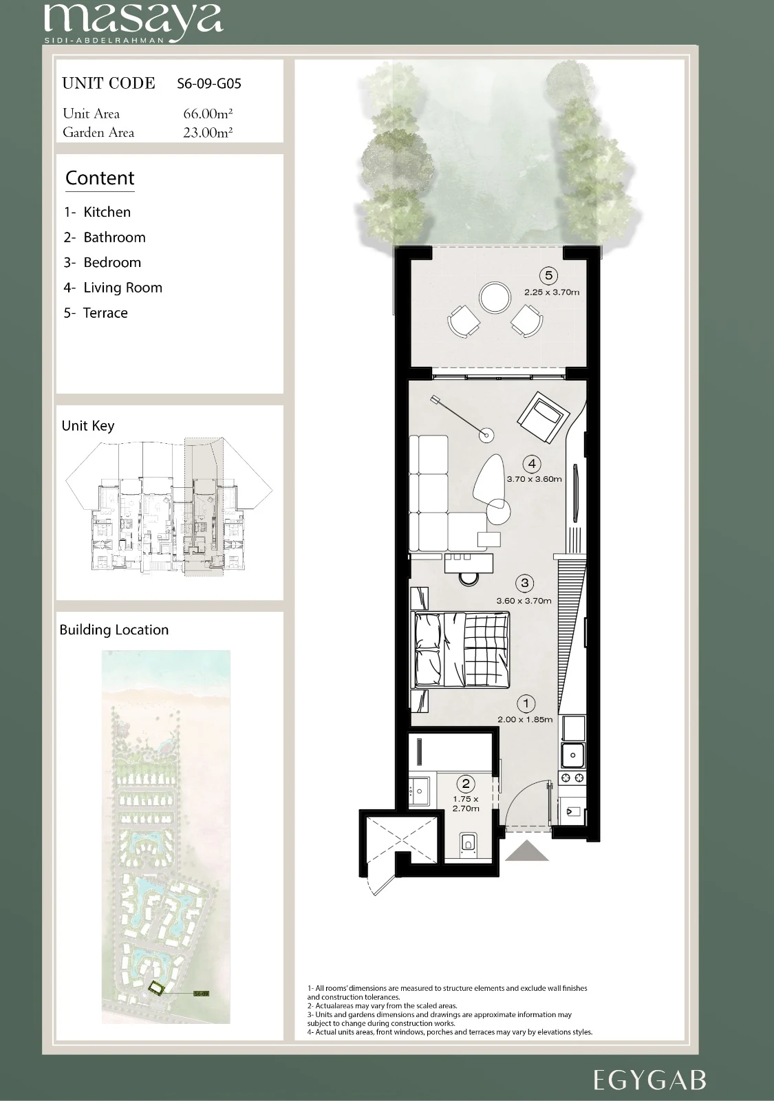 Apartments for sale in Masaya North Coast-Sahel — Studio