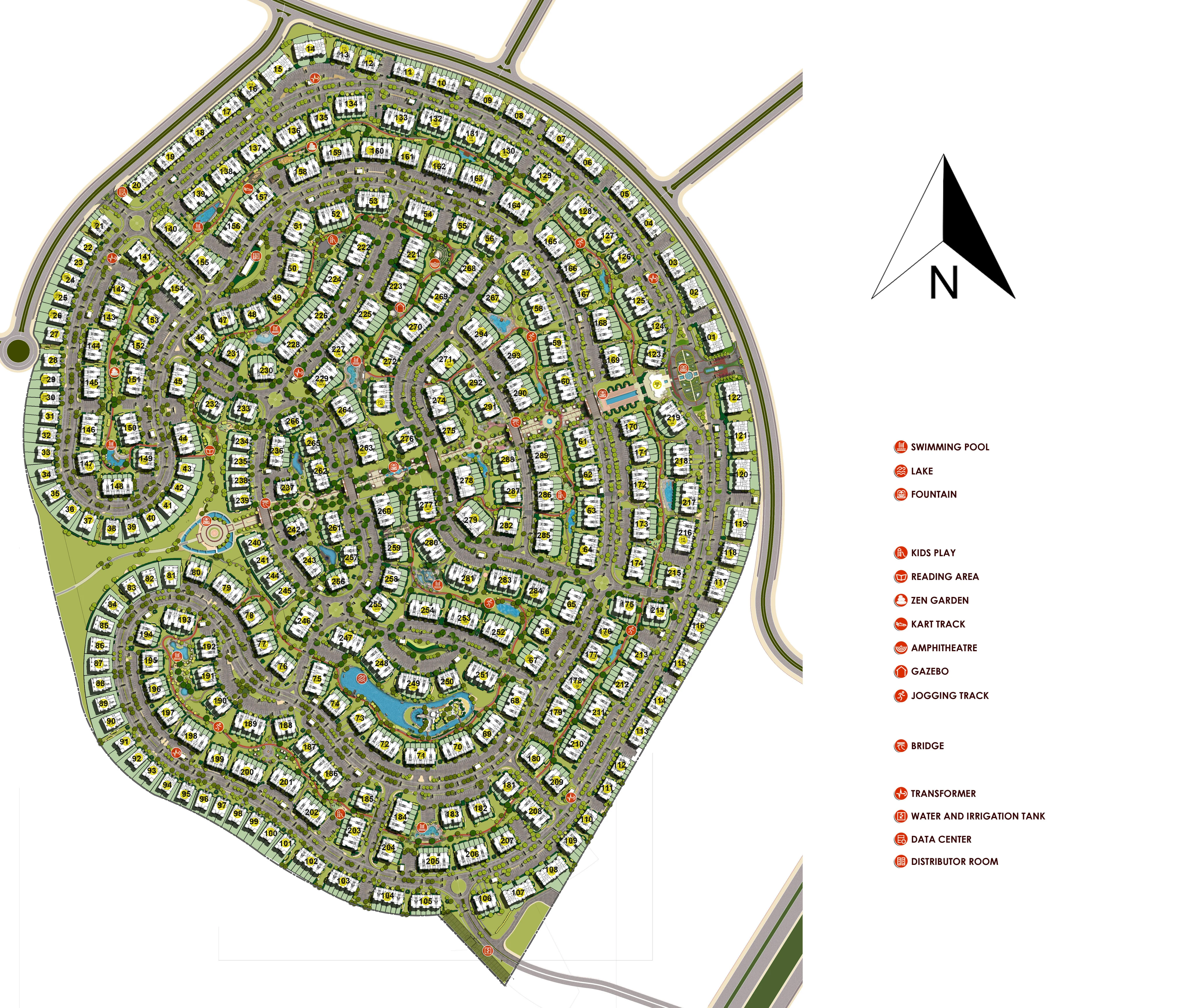 Mountain View Hyde Park New Cairo master plan