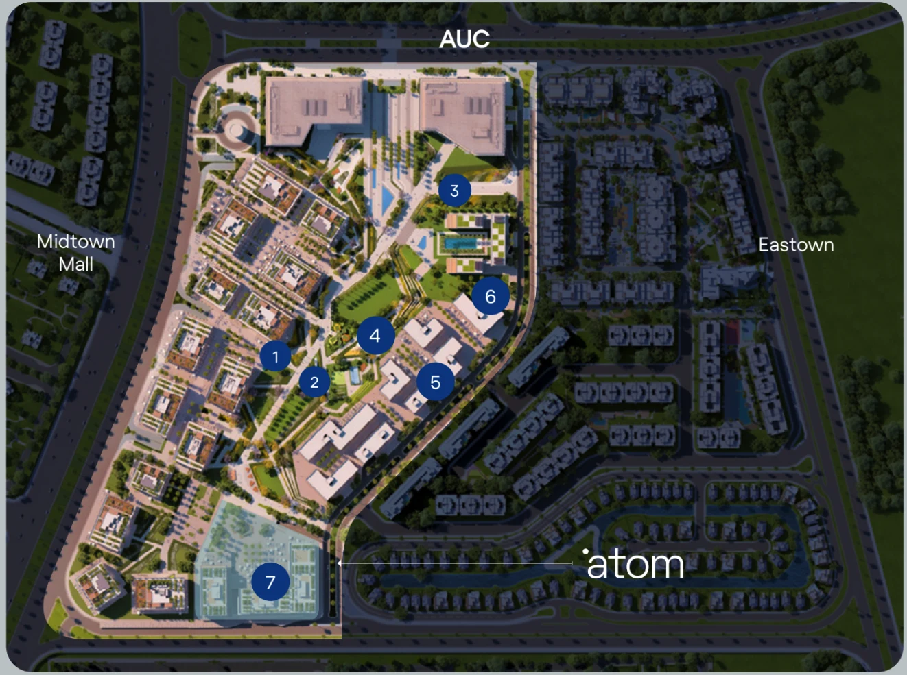 Atom New Cairo master plan