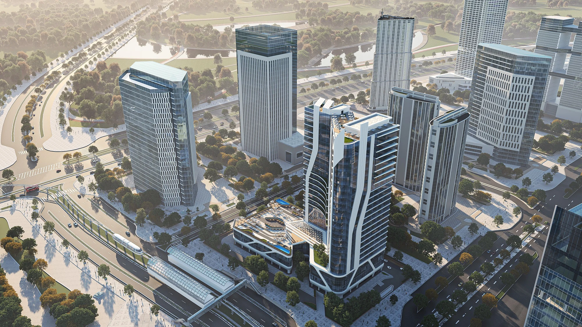 Moonreal Tower New Capital City master plan
